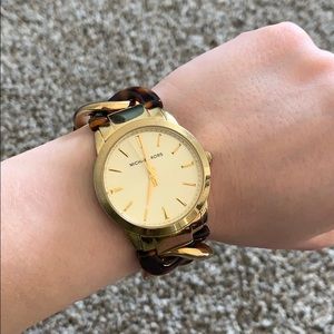Michael Kors Lady Nini Chain Link Bracelet Watch